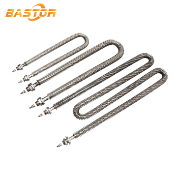China Fabricación 220V 380 V de acero inoxidable Resistencia eléctrica Elemento de calentamiento Aire Fina Tubular Calentador