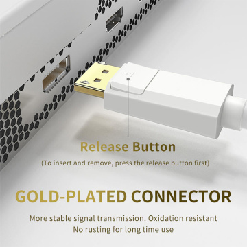 Mini DisplayPort zu DP -Kabeln 2K/4K 60 Hz/120 Hz Gold