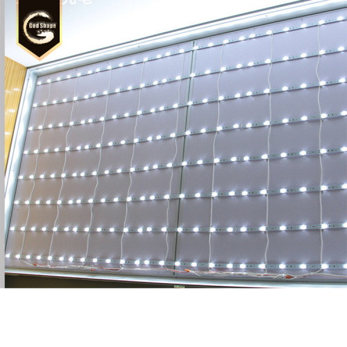 LED modular egde-lit fabric textile light box sign