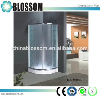 2015 hangzhou best quality curved silestone corner shower enclosures kits