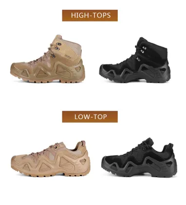 HAN WILD Tactical Hiking Shoes - Woodland High Top & Low Top Boots