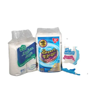 High Quality Eco-Friendly 2 Ply Virgin Pulp Paper Soft Kitchen Towels - Viva Towels