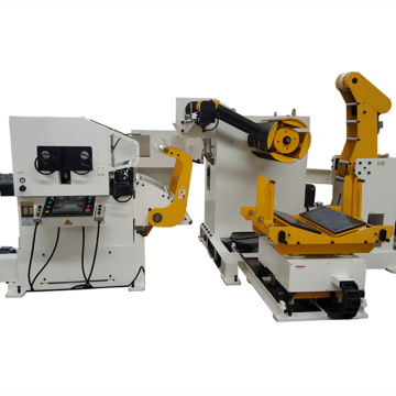 Pelurus Uncoiler dengan Servo Feeder Mesin