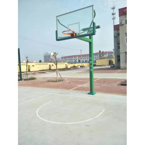 Fixed inground basketball hoop Stand for school