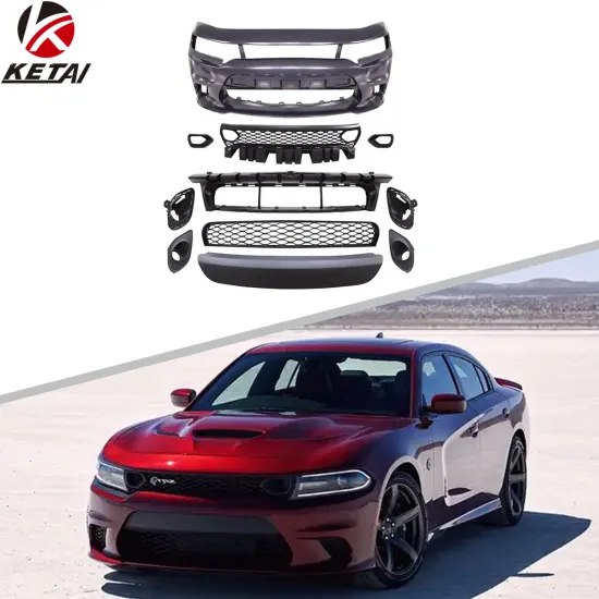 Dodge Charger 2019-2022 Hellcat Style Front Bumper with Lamp Hole