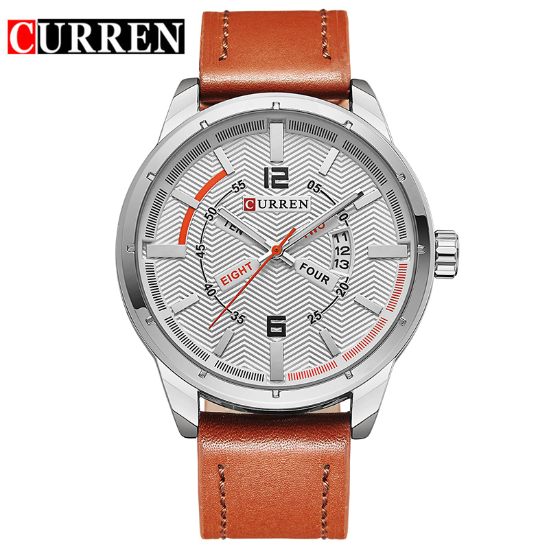 Leather Business Date Quartz Men Watches Leather Business Date Quartz Men Watches