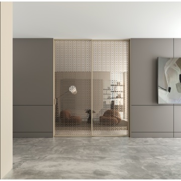 Porta deslizante de bolso embutida moderna para interiores