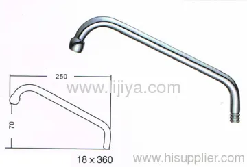 Stainless Steel Kitchen Faucet Spout Tube 