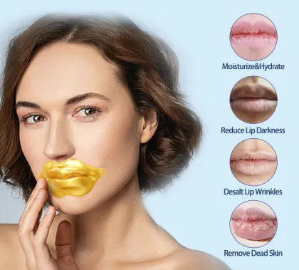 Wholesale Vegan Collagen Lip Mask - Moisturizing Pink Lip Care Sheet Mask