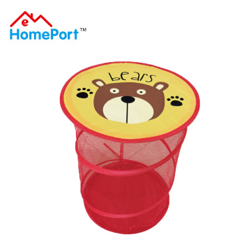 Printable toy pop up hamper mesh laundry basket