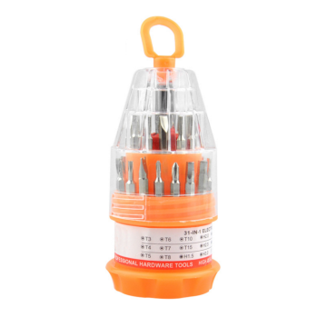 Kit di cacciavite per piccole dimensioni da 31 pezzi per l'elettronica