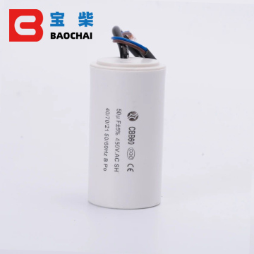 ランニングコンデンサ2ワイヤCBB60 450VAC 50UFモータースタートコンデンサ用電気機械
