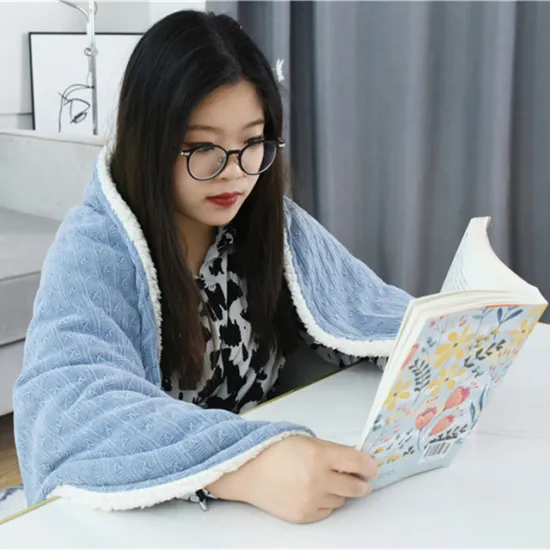 Double Bed Wholesale Super Soft Thick Winter Fleece Mink And Sherpa Blanket