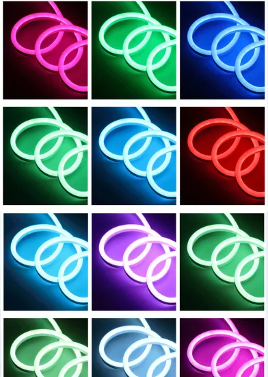 Neon Light Strip Flexible chasing Rgb Color Changing Outdoor Waterproof Project Lighting Soft Led