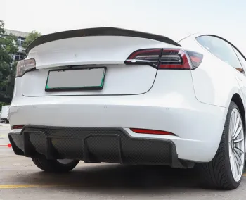 Tesla Model 3/Y Body Kit Accessories: Front Bumper Lip, Rear Lip, and Side Skirts