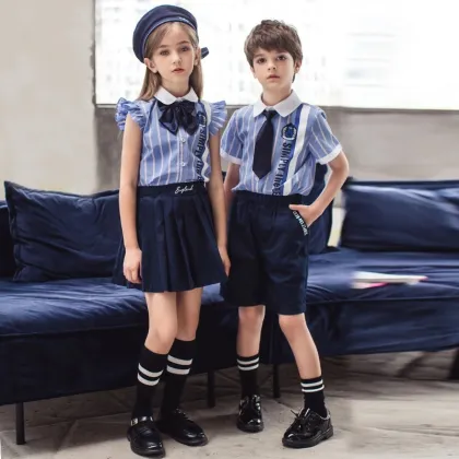 AOSHI School uniform elastic waist skirt school uniform pants school uniforms kids