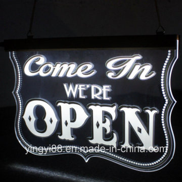 LED Open Sign, Super Bright Light up Open Sign, Illuminated Hanging Shop Sign
