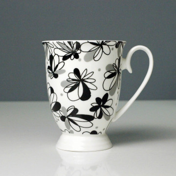12 Oz Euro Style Bone Porcelain Tea Cup & Coffee Mug