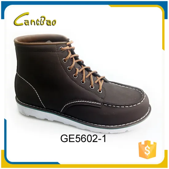 High quality leather customized rubber outsole cheap men boot