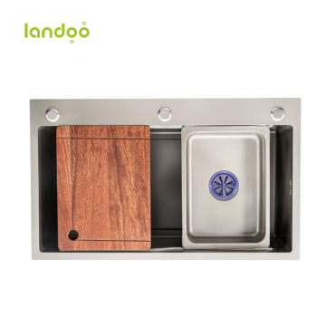 LANDOO 304 Stainless Steel Kitchen Sink - Undermount Bowl Basin for Kitchen