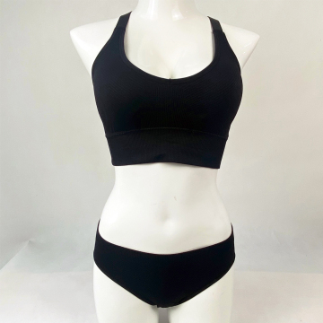 Low MOQ lingerie women seamless bra and panties
