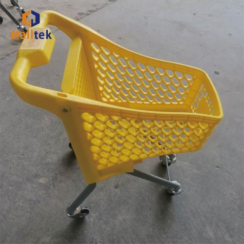 Kids Plastic Supermarket Shopping Trolley with flag