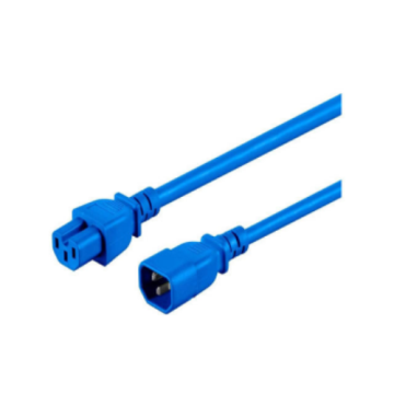 Duty Duty IEC 60320 C14 a IEC 60320 C15 Cord Blue AC 6 piedi