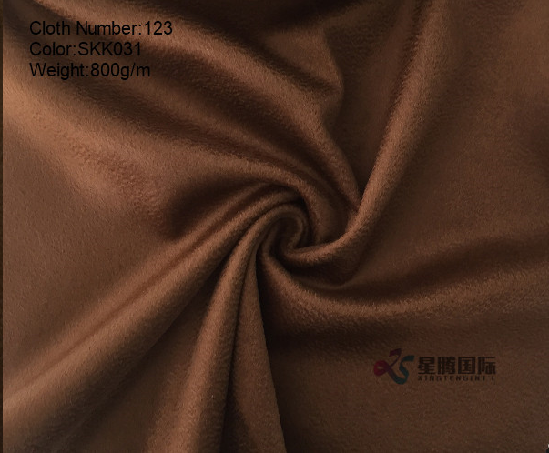Luxury Wavy Texture Cashmere Blended Fabric