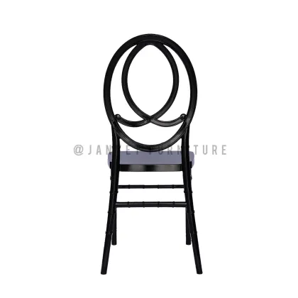 Wedding Event Rental Stackable Resin Black Phoenix Chairs Price