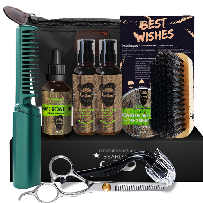 Conjunto de barba masculina de 10 peça