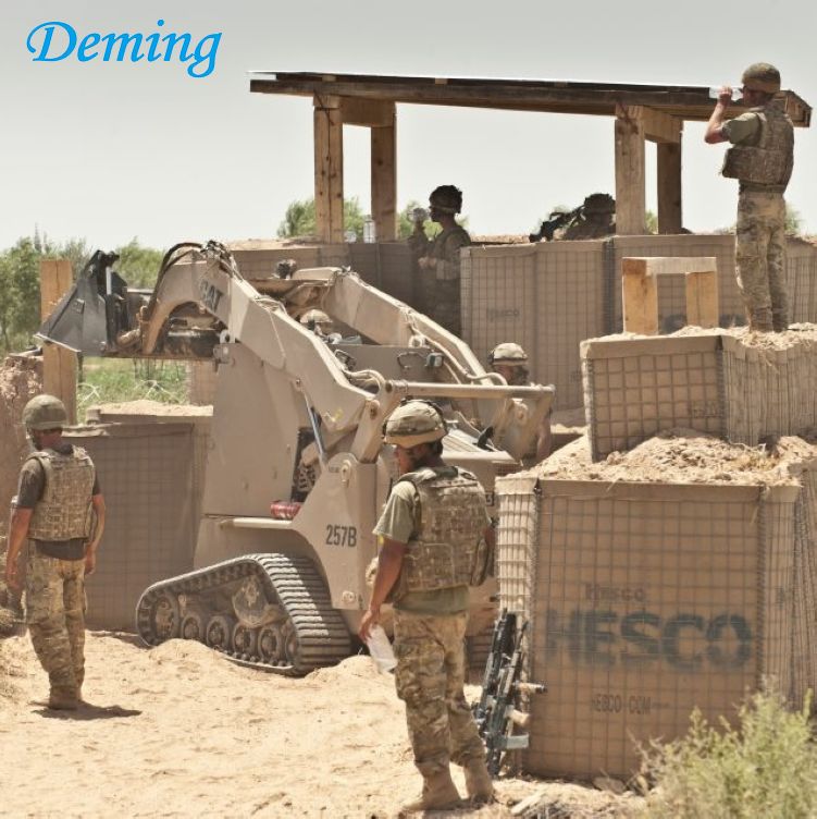 Army Construction Hesco with Razor Barbed Wire