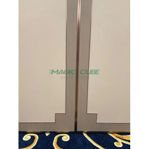 Acoustic partition wall movable panel