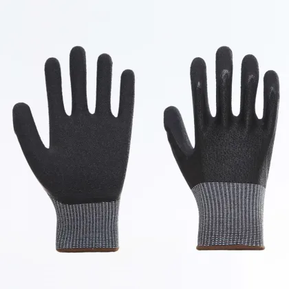 Nature Cow Grain Leather Working Safety Gloves