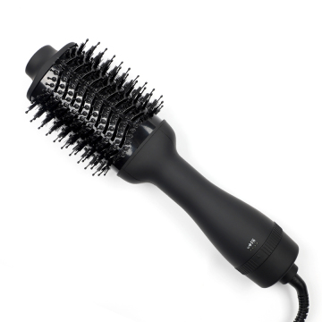 Electric Hair Dryer with Heated Brush and Hot Air Curls Comb - Salon Styling Tool