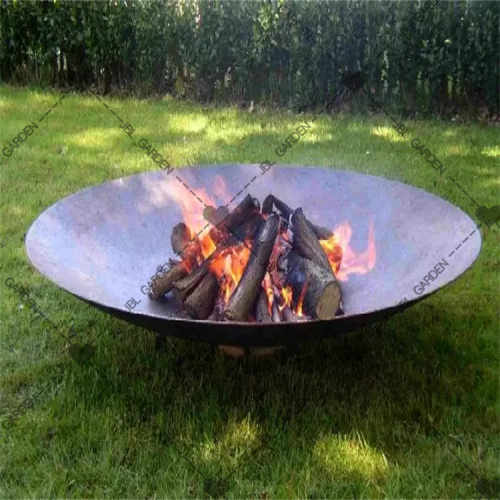 Corten Steel Wood Burning Fire Pit Bowl