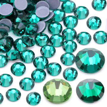 Série Green Qiao Righine à plat pour artisanat et aiguille de bricolage