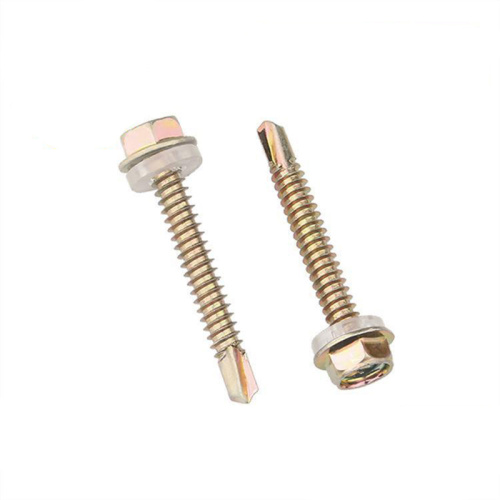 Hexagon Head Self Drilling Screw Stainless Steel External Hex Flange Self Drilling Screws Factory