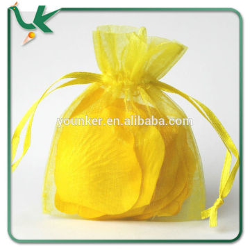 China Wholesale 3'' x 4'' Yellow Organza Bag