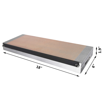 Chuck magnetico permanente rettangolare da 6 x 18 "per smerigliatrice di superficie