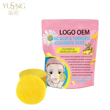 Kojic Acid Cleansing Pads for Acne Treatment and Skin Care