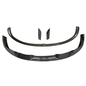High-Quality Carbon Fiber Front Lip Spoiler for Porsche Taycan: Enhance Your Car's Style and Performance