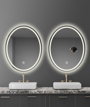 Aluminum for round makeup mirrors