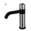 SUS304 Manija de botón de acero inoxidable Hot Hot Cold Basin Faucet