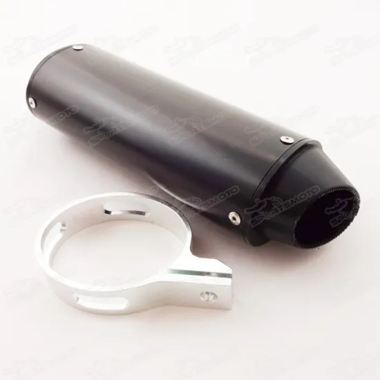 Black 38mm Exhaust Muffler For 125cc 140cc 150cc 160cc Chinese Pit Trail Dirt Bike