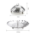 Accesorios de cocina Acero inoxidable Steam plegable