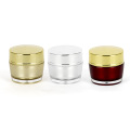 Oem OEM Gold Colore all&#39;ingrosso personalizzato da 15 ml di plastica pacchetto cosmetico vuoto Crema Crema Crema Custom Fondazione Jar