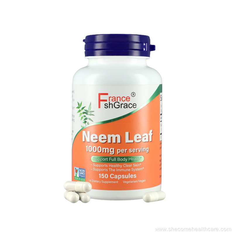 Herbal Neem Leaf Intestinal Support Neem Leaf Capsules