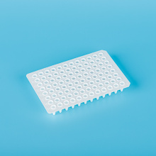 96-Zvakanaka 0.1ml White PCR Mahwendefa, Low profile, isina-skirted