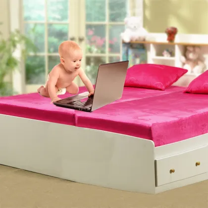 Wholesale soft and comfortable colorful memory foam children mattress
