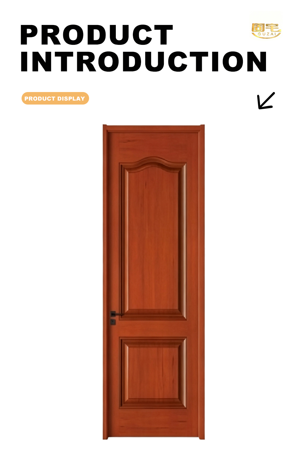 Classic Deep Carving Soundproof Wooden Doors Skin Texture No.2 & No.8 X
